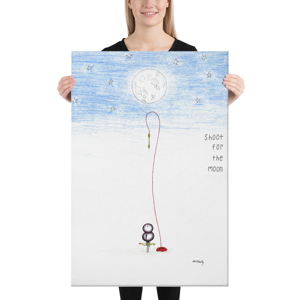 Shoot for the Moon - Canvas Prints
