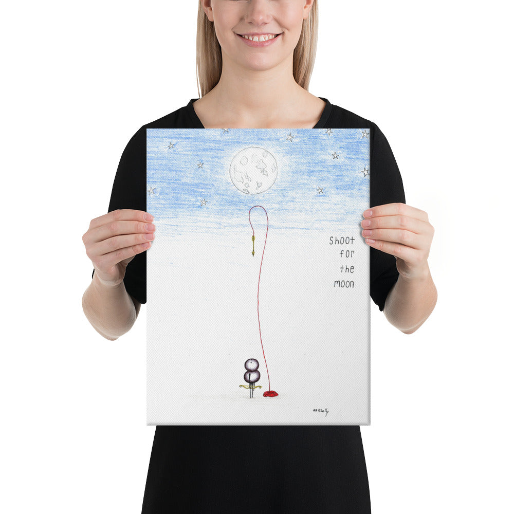 Shoot for the Moon - Canvas Prints