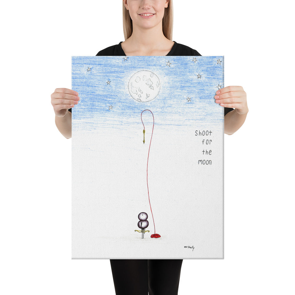 Shoot for the Moon - Canvas Prints