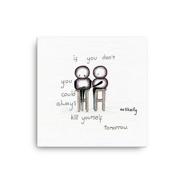Procrastinate, Premium Canvas Print