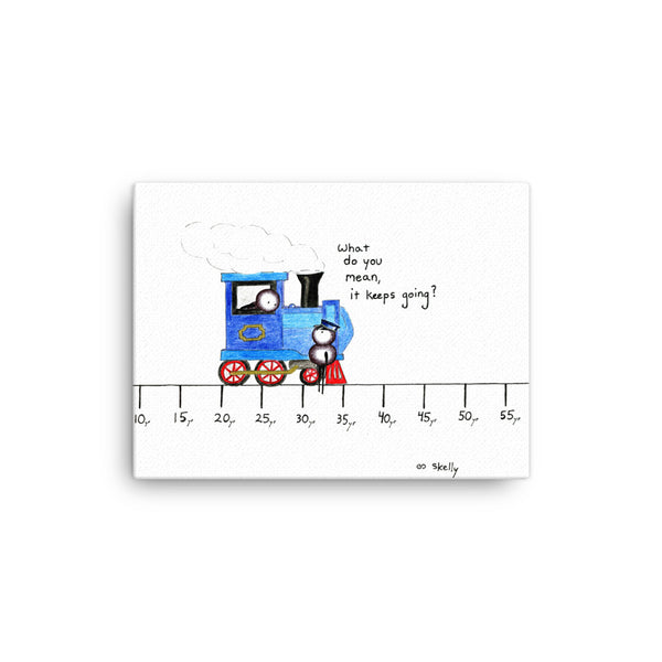 The Train - Premium Canvas Print