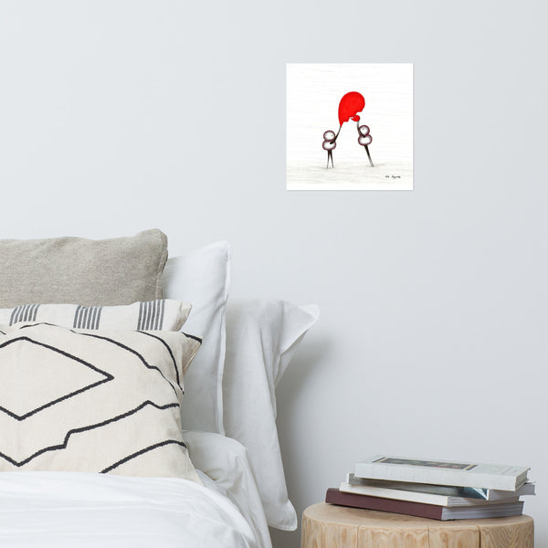 Two-Piece Heart - Matte Poster Print