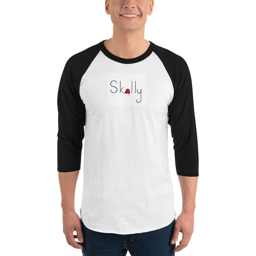 Skelly -3/4 sleeve raglan shirt